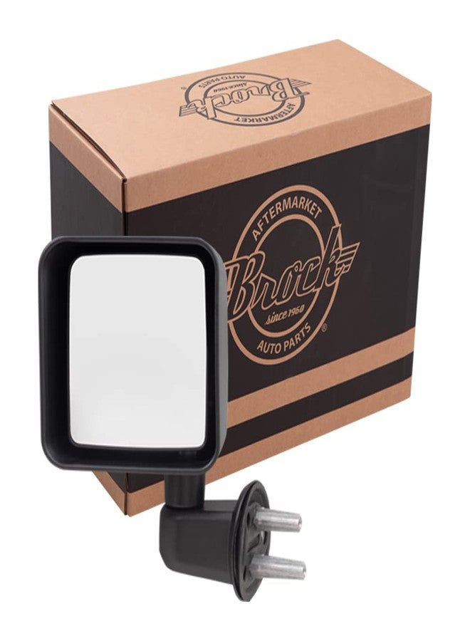 بروك مرآة يدوية لسيارة جيب رانجلر موديلات 2007-2017، وجيب رانجلر JK موديل 2018، رقم القطعة 55077967AF، يسار، CH1320271 - Image 1